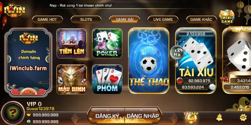 IWIN | Iwinclub - Link Tải Iwin Club Đã Được Cấp Phép Mới Nhất 15 Giao diện tại IWINCLUB đặc biệt được thiết kế vô cùng bắt mắt