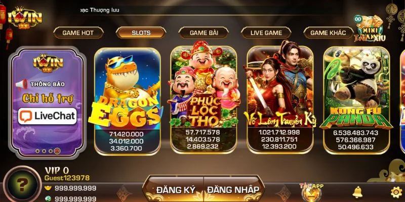 IWIN | Iwinclub - Link Tải Iwin Club Đã Được Cấp Phép Mới Nhất 19 Khu vực slot của sảnh cược quy tụ rất nhiều trò chơi theo sở thích của hội viên